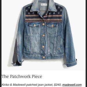 Madewell Patched Jean Jacket Size Small